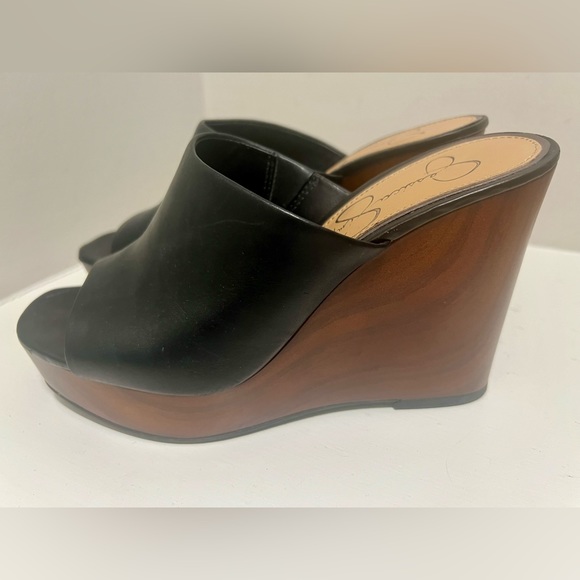Jessica Simpson Women's Shantelle Slide Wood Heel Wedge - Picture 4 of 8